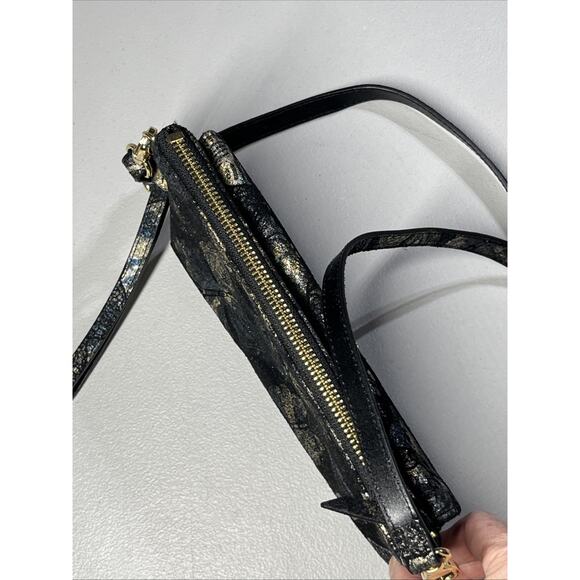 Lodis Butterfly Leather Crossbody Wallet Purse Wristlet Black Iridescent - Picture 5 of 12